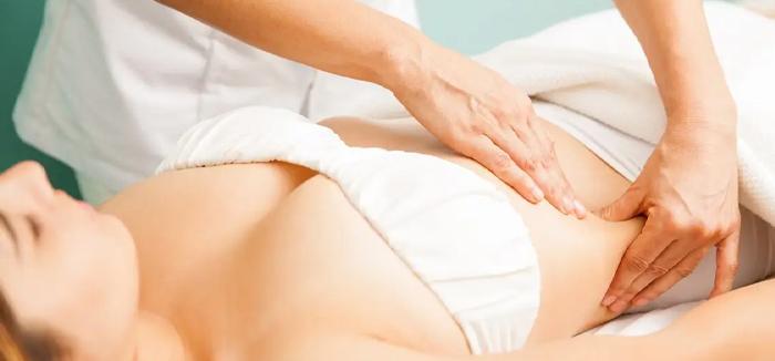 Post lymphatic massage treatment